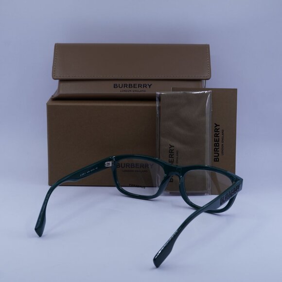Burberry BE2385U 4038 Eyeglasses Green 56mm Rectangle Frame - Picture 11 of 11
